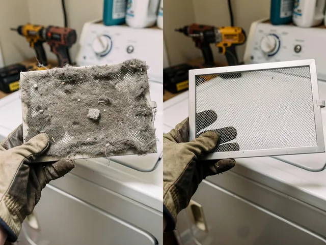 Professional lint trap cleaning by Shaker Heights Dryer Vent Cleaning in Shaker Heights