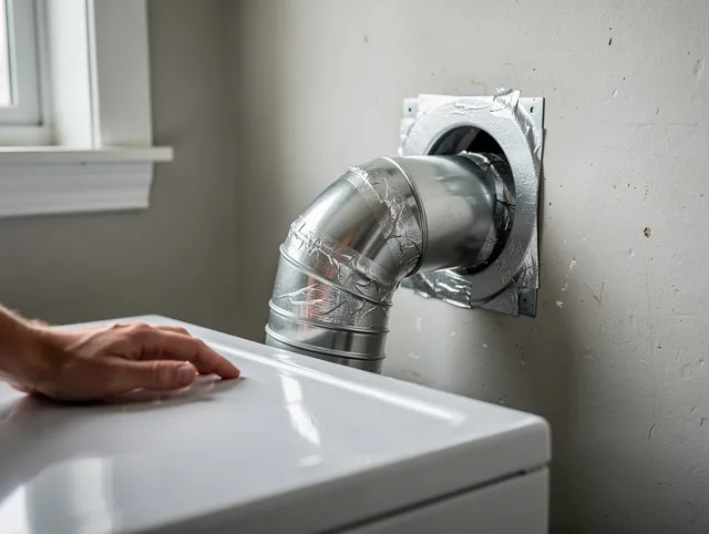 Shaker Heights Dryer Vent Cleaning expert performing professional dryer vent repair and installation in Shaker Heights