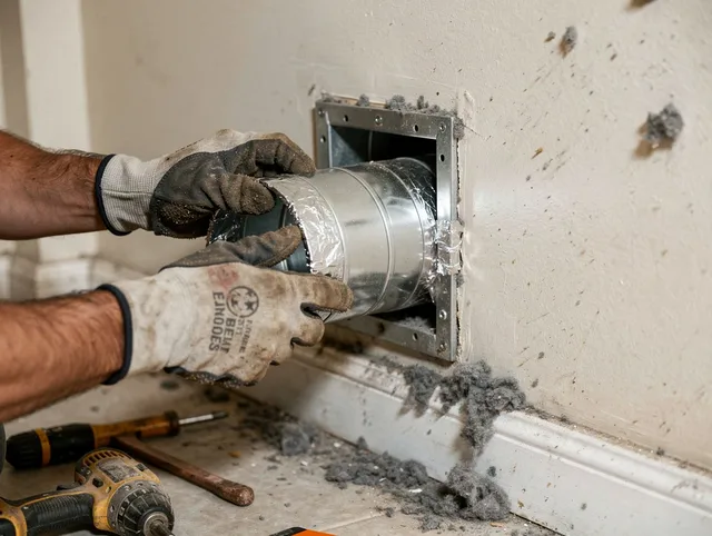Professional dryer vent repair and installation by Shaker Heights Dryer Vent Cleaning in Shaker Heights