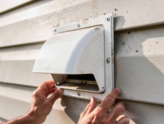 Shaker Heights Dryer Vent Cleaning technician delivering thorough residential dryer vent cleaning service in Shaker Heights
